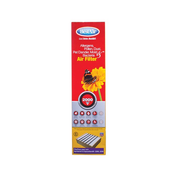 Rps BestAir 25. Wx20. Hx6. D 11 MERV Pleated Air Filter 1 pk A201-SGM-11R - main